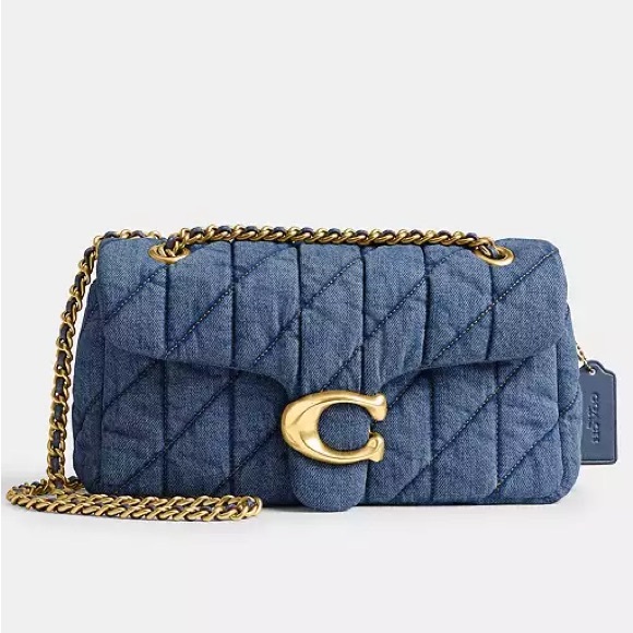 Coach Tabby 26 Blue Jean Quilted Shoulder Handbag - Picture 15 of 16
